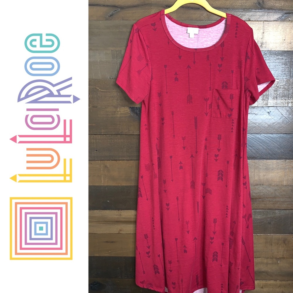 SOLD! EUC 👗 LuLaRoe Carly Hi Ali Dress Sz. M